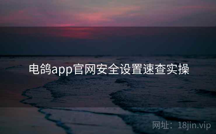 电鸽app官网安全设置速查实操 电鸽app官网安全设置速查实操