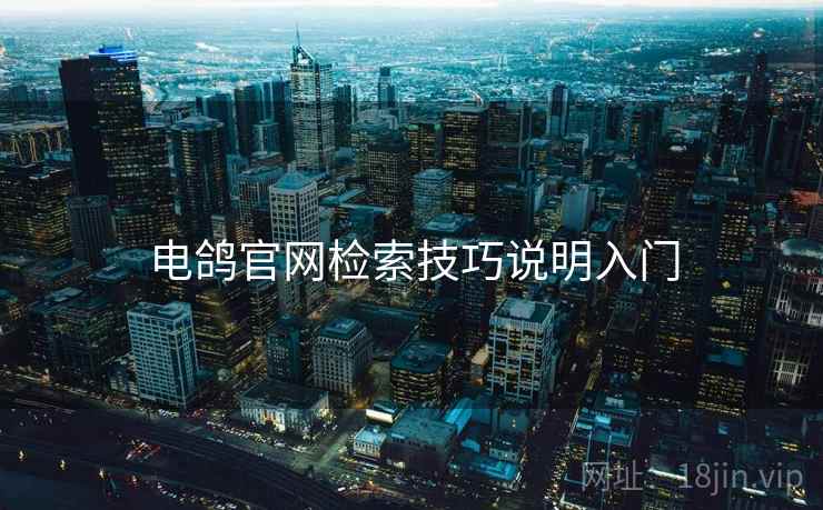 电鸽官网检索技巧说明入门 电鸽官网检索技巧说明入门